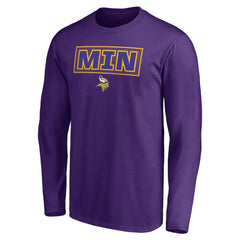 Minnesota Vikings Squad Throwbacks Long Sleeve T-Shirt - Purple - NFL
