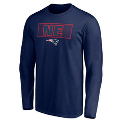 New England Patriots Squad Throwbacks Long Sleeve T-Shirt - Navy - NFL