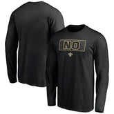 New Orleans Saints Squad Throwbacks Long Sleeve T-Shirt - Black - NFL