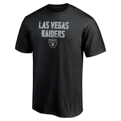 Las Vegas Raiders Game Day Stack T-Shirt - Black - NFL