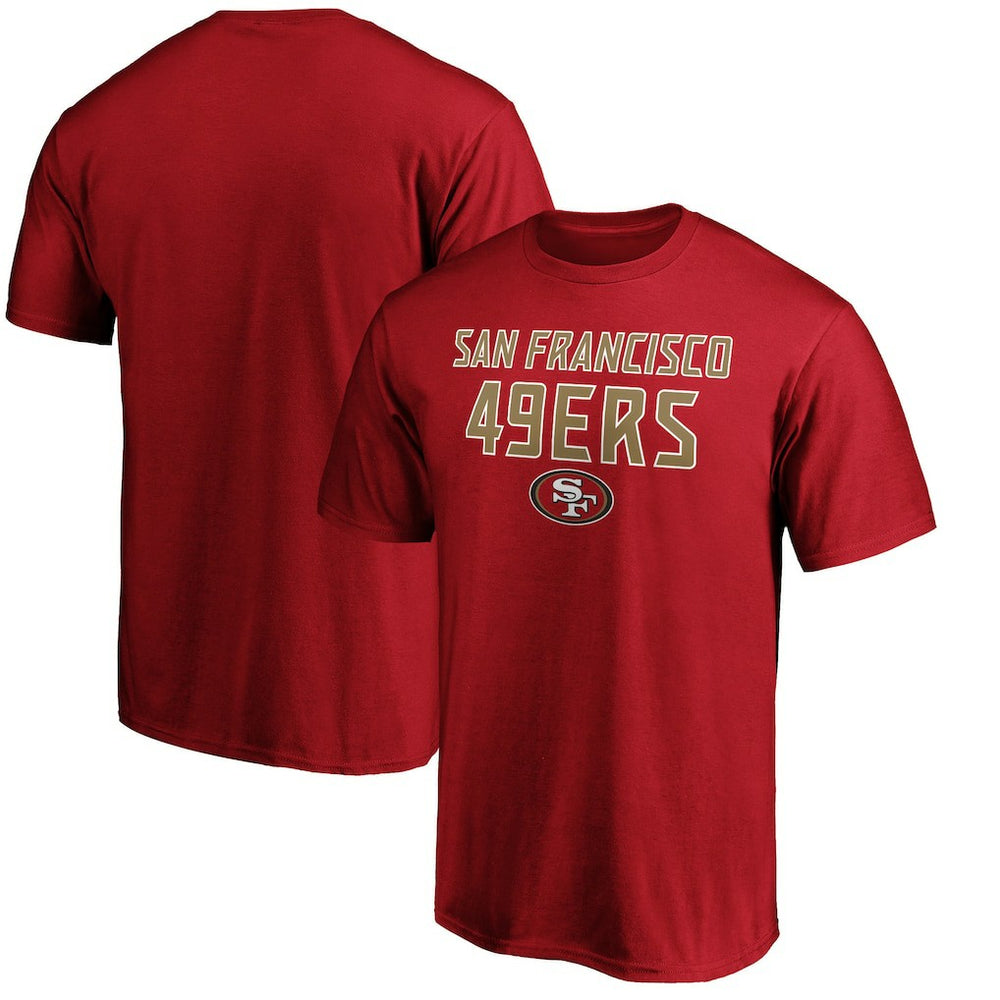 San Francisco 49ers Game Day Stack T-Shirt - Scarlet - NFL