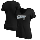 Las Vegas Raiders Women's Mascot In Bounds V-Neck T-Shirt - Black - NFL