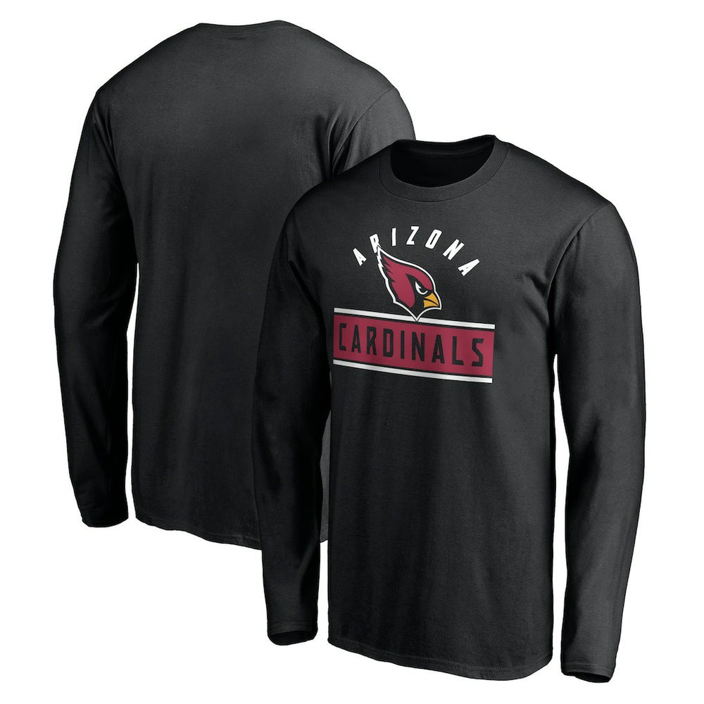 Arizona Cardinals Team Arch Knockout Long Sleeve T-Shirt - Black - NFL