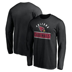 Arizona Cardinals Team Arch Knockout Long Sleeve T-Shirt - Black - NFL