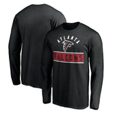 Atlanta Falcons Team Arch Knockout Long Sleeve T-Shirt - Black - NFL