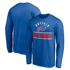 Buffalo Bills Team Arch Knockout Long Sleeve T-Shirt - Royal - NFL