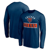 Chicago Bears Team Arch Knockout Long Sleeve T-Shirt - Navy - NFL