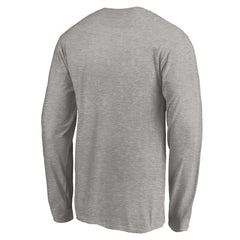Detroit Lions Team Arch Knockout Long Sleeve T-Shirt - Heather Gray - NFL