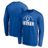 Indianapolis Colts Team Arch Knockout Long Sleeve T-Shirt - Royal - NFL