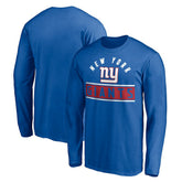 New York Giants Team Arch Knockout Long Sleeve T-Shirt - Royal - NFL