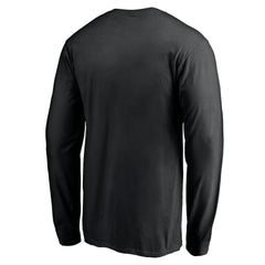 Philadelphia Eagles Team Arch Knockout Long Sleeve T-Shirt - Black - NFL