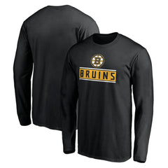 Boston Bruins Team Arch Knockout Long Sleeve T-Shirt - Black | NHL sale