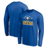 Buffalo Sabres Team Arch Knockout Long Sleeve T-Shirt - Royal | NHL Lifestyle