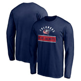 Columbus Blue Jackets Team Arch Knockout Long Sleeve T-Shirt - Navy | NHL on sale