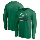 Dallas Stars Team Arch Knockout Long Sleeve T-Shirt - Kelly Green | NHL Lifestyle