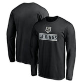 Los Angeles Kings Team Arch Knockout Long Sleeve T-Shirt - Black | NHL Clearance