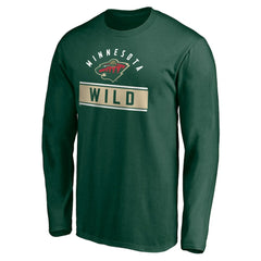 Minnesota Wild Team Arch Knockout Long Sleeve T-Shirt - Green | NHL on sale