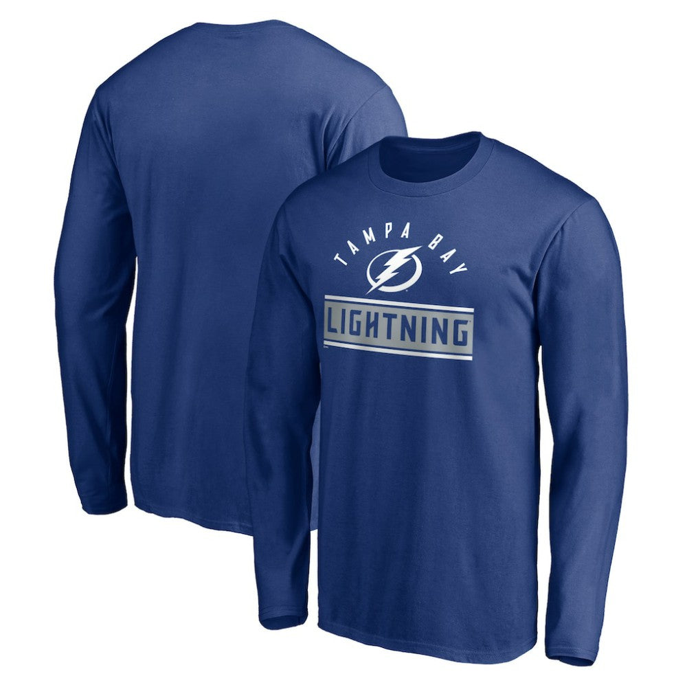 Tampa Bay Lightning Team Arch Knockout Long Sleeve T-Shirt - Blue | NHL on sale