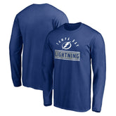 Tampa Bay Lightning Team Arch Knockout Long Sleeve T-Shirt - Blue | NHL on sale