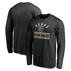 Vegas Golden Knights Team Arch Knockout Long Sleeve T-Shirt - Black | NHL near me