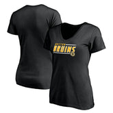 Boston Bruins Women's Mascot In Bounds V-Neck T-Shirt - Black | NHL discount