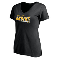 Boston Bruins Women's Mascot In Bounds V-Neck T-Shirt - Black | NHL discount