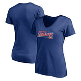 Montreal Canadiens Women's Mascot In Bounds V-Neck T-Shirt - Blue | NHL on sale