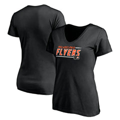 Philadelphia Flyers Women's Mascot In Bounds V-Neck T-Shirt - Black | NHL sale