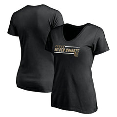 Vegas Golden Knights Women's Mascot In Bounds V-Neck T-Shirt - Black | NHL on sale
