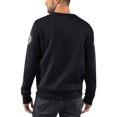 Boston Bruins Starter x NHL Black Ice Cross Check Pullover Sweatshirt - Black | NHL sale