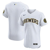 Milwaukee Brewers Nike Alternate Vapor Premier Elite Patch Jersey Near Me