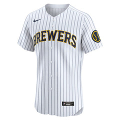 Milwaukee Brewers Nike Alternate Vapor Premier Elite Patch Jersey Near Me