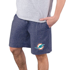 Miami Dolphins Concepts Sport Quest Knit Jam Shorts - Navy - NFL