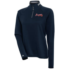 Atlanta Braves Antigua Women's Milo Raglan Quarter-Zip Pullover Top Online