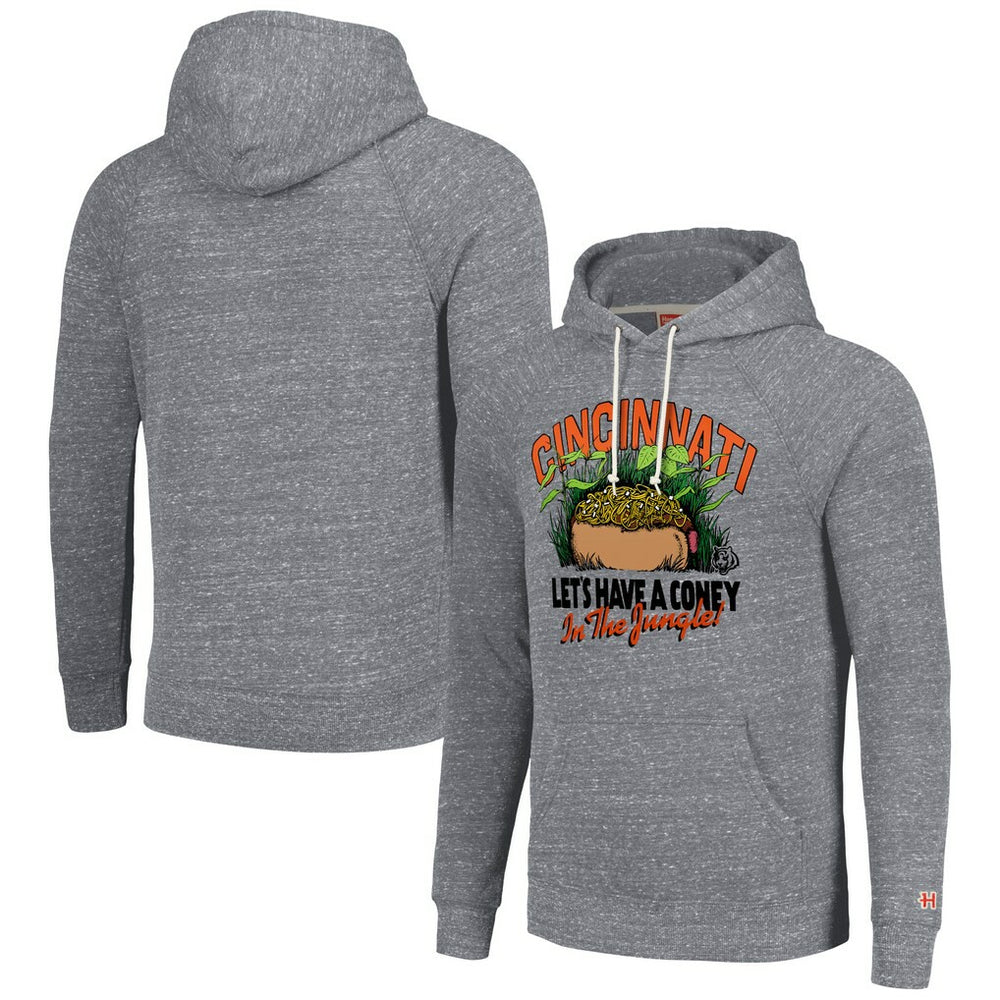 Cincinnati Bengals Homage Unisex NFL x Guy Fieri’s Flavortown Tri-Blend Pullover Hoodie - Gray - NFL