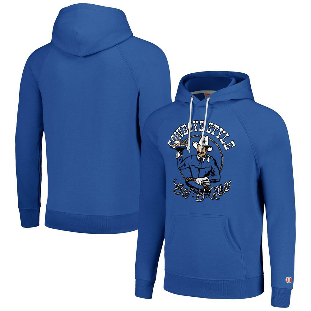 Dallas Cowboys Homage Unisex NFL x Guy Fieri’s Flavortown Tri-Blend Pullover Hoodie - Royal - NFL