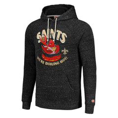 New Orleans Saints Homage Unisex NFL x Guy Fieri’s Flavortown Tri-Blend Pullover Hoodie - Charcoal - NFL