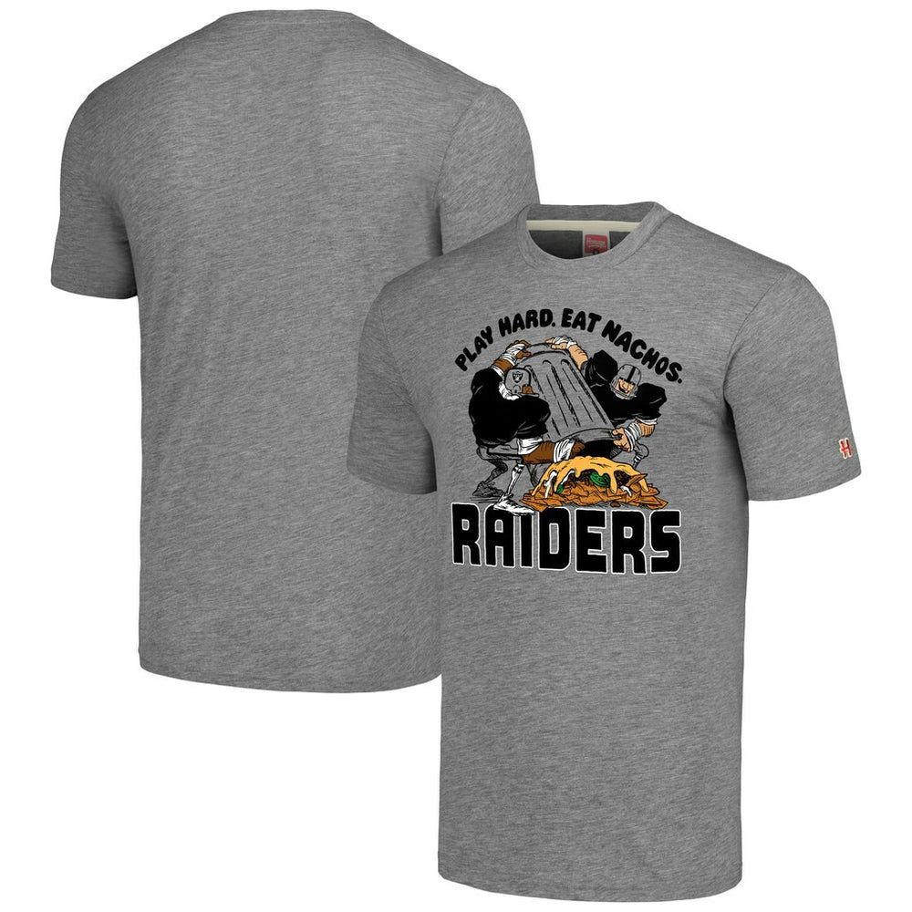 Las Vegas Raiders Homage Unisex NFL x Guy Fieri’s Flavortown Tri-Blend T-Shirt - Gray - NFL