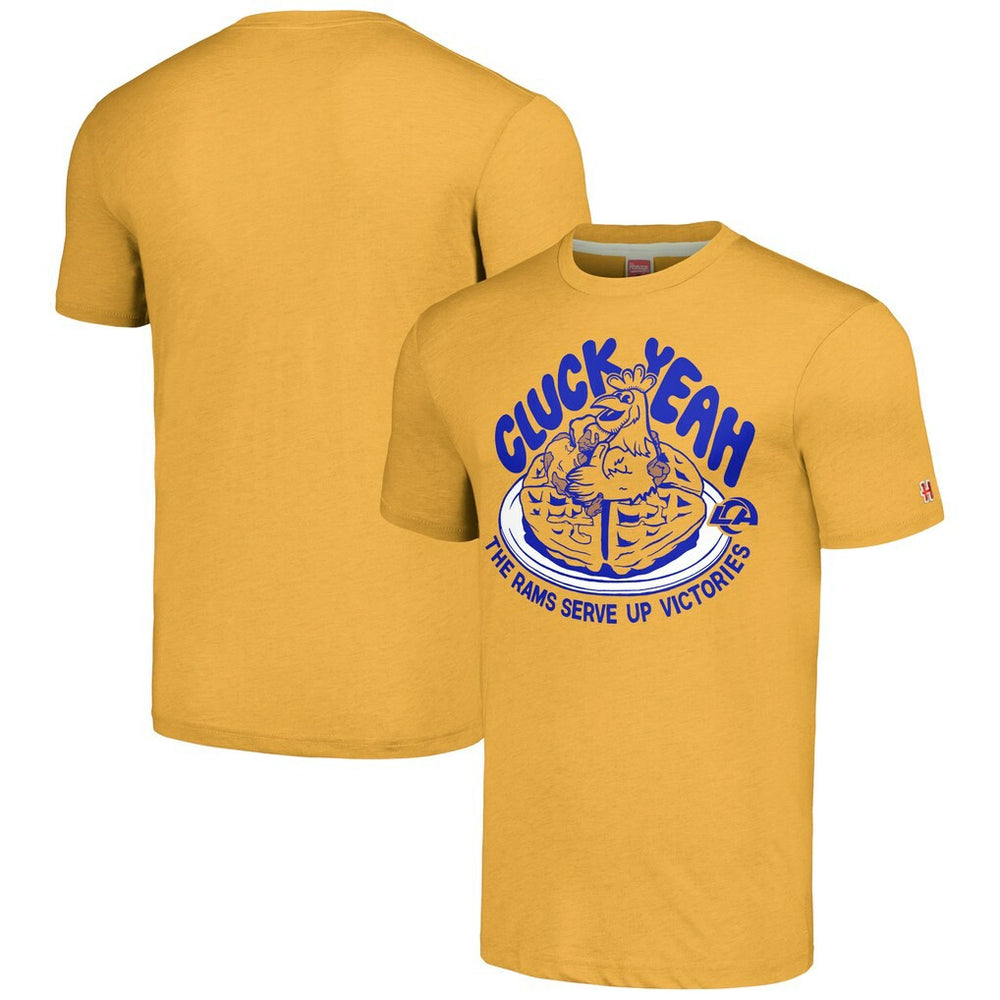 Los Angeles Rams Homage Unisex NFL x Guy Fieri’s Flavortown Tri-Blend T-Shirt - Gold - NFL