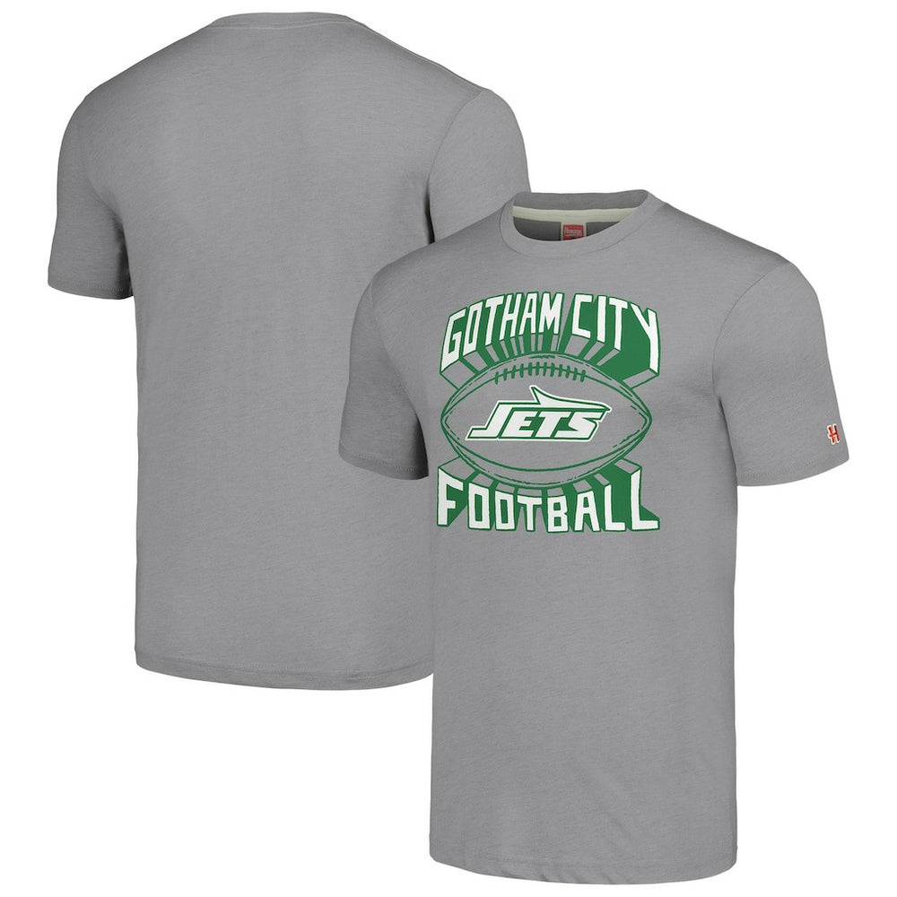 New York Jets Homage Hyper Local Tri-Blend T-Shirt - Gray - NFL