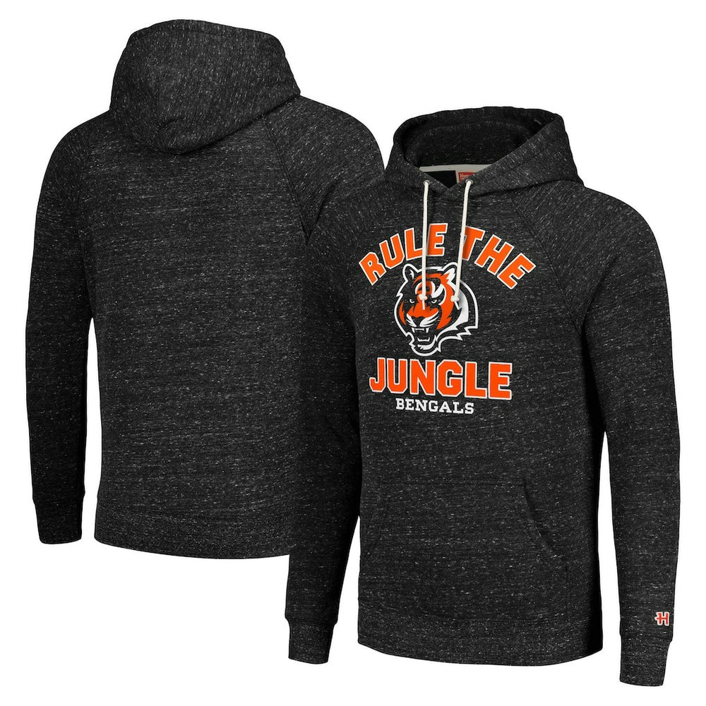 Cincinnati Bengals Homage Unisex Hyperlocal Raglan Pullover Hoodie - Charcoal - NFL