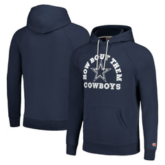 Dallas Cowboys Homage Unisex Hyperlocal Raglan Pullover Hoodie - Navy - NFL