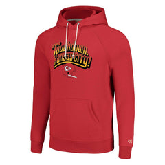 Kansas City Chiefs Homage Unisex Hyperlocal Raglan Pullover Hoodie - Red - NFL