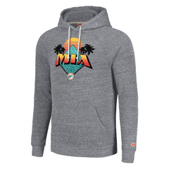 Miami Dolphins Homage Unisex Hyperlocal Raglan Pullover Hoodie - Gray - NFL