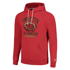 San Francisco 49ers Homage Unisex Hyperlocal Raglan Pullover Hoodie - Scarlet - NFL