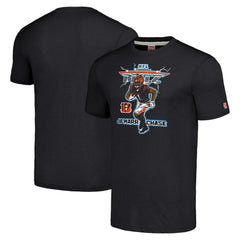 Ja'Marr Chase Cincinnati Bengals Homage Unisex NFL Blitz Player Tri-Blend T-Shirt - Heathered Charcoal - NFL