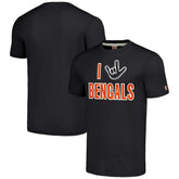 Cincinnati Bengals Homage Unisex The NFL ASL Collection by Love Sign Tri-Blend T-Shirt - Charcoal - NFL