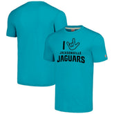 Jacksonville Jaguars Homage Unisex The NFL ASL Collection by Love Sign Tri-Blend T-Shirt - Teal - NFL