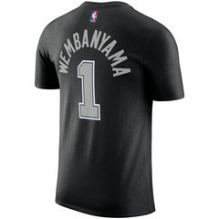 Victor Wembanyama San Antonio Spurs Jordan Brand 2022/23 Statement Edition Name & Number T-Shirt Black