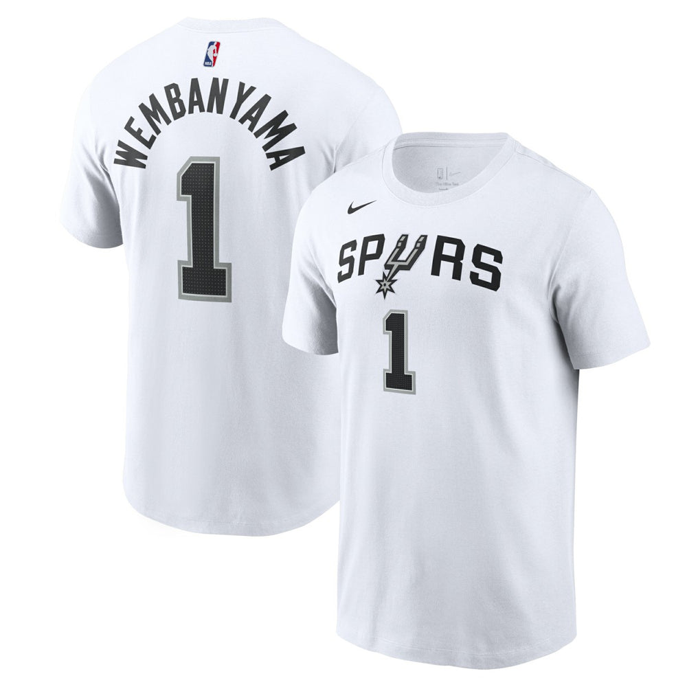 Nike Victor Wembanyama San Antonio Spurs Icon 2022/23 Name & Number T-Shirt White
